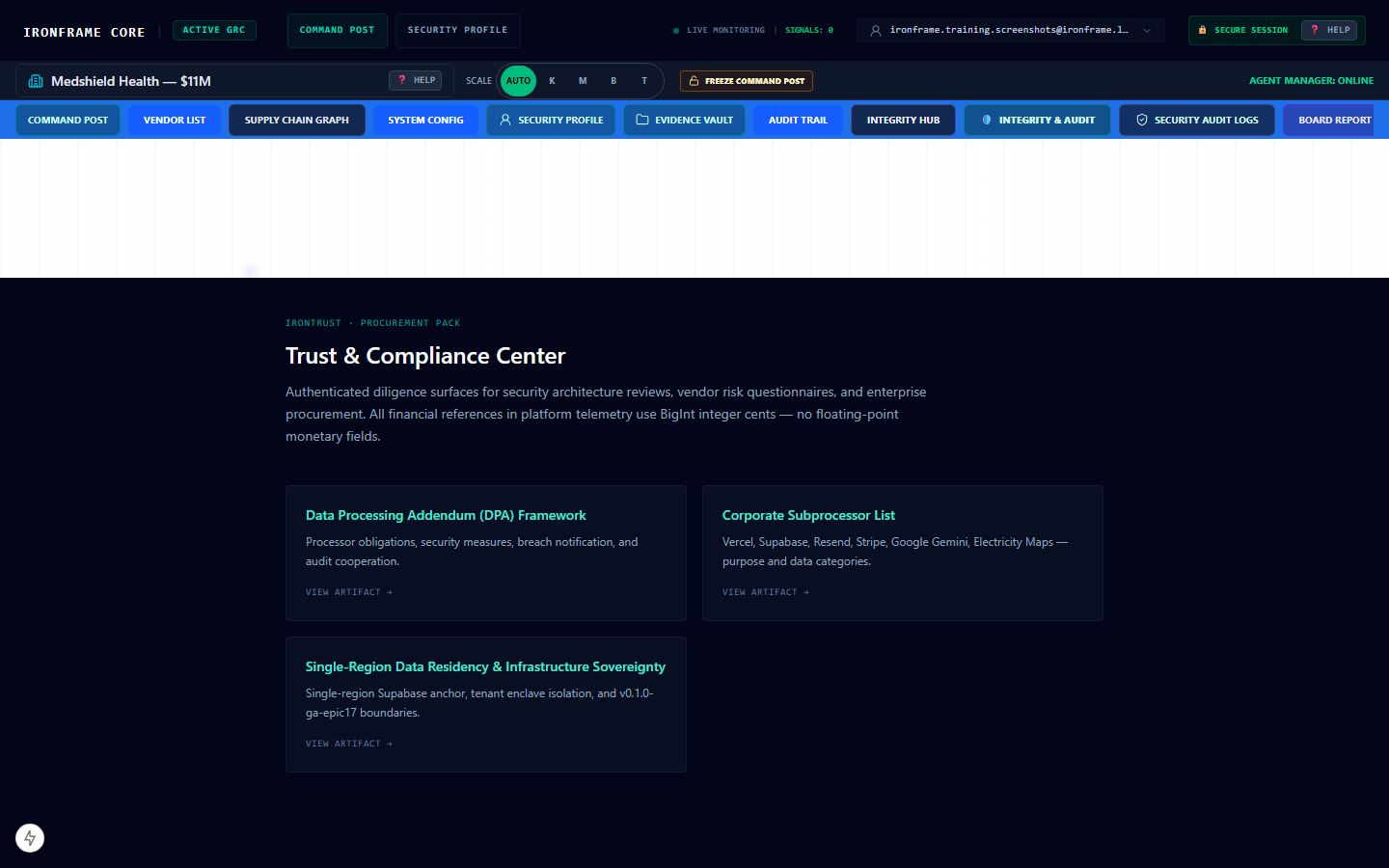 Chapter 10 — Trust Center & Procurement Materials
